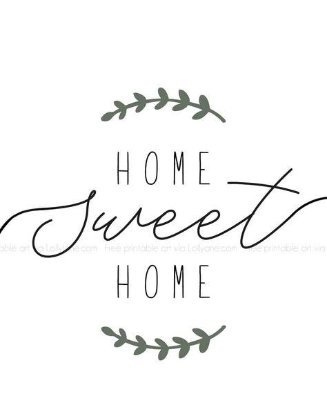 "Home Sweet Home" printable farmhouse art. Simply print and hang to add instant farmhouse charm to your space! #farmhouse #printable #freeprintable #printableart #farmhouseart #farmhouseprintable Home Sweet Home Printable, Printable Nail Art, Farmhouse Printables, Your Space, Farmhouse Printable, Free Printable Art, Diy Holiday Gifts, Pola Sulam, Farmhouse Art