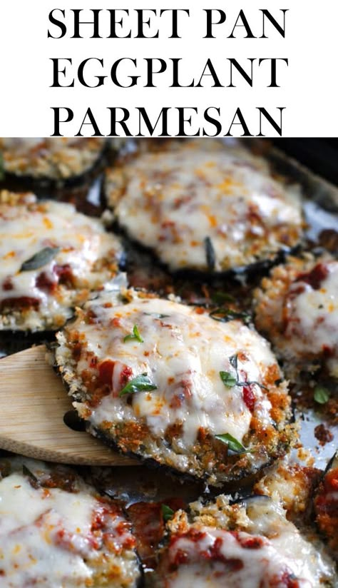 Sheet Pan Eggplant Parmesan, Sheet Pan Eggplant, Baked Eggplant Recipes, Breaded Eggplant, Recipes Eggplant, Eggplant Recipes Easy, Eggplant Parmesan Baked, Eggplant Recipes Parmesan, Eggplant Recipe