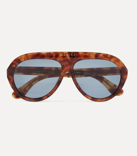 Gucci Aviator-Style Tortoiseshell Acetate Sunglasses Gucci Aviator Sunglasses Women, Gucci Aviator Sunglasses, Funky Sunglasses, Best Clothing Brands, If Looks Could Kill, Aw 23, Eyewear Trends, Sunglasses Women Aviators, Outfit For Men