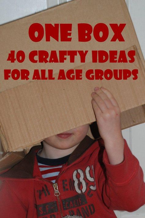 What isn't there to love about a cardboard box? So simple and yet SOOO versatile. Much loved in our house, here are 40 ideas of what to make with them, from the large to the tiny.... Red Ted Art, Cardboard Box Crafts, Box Craft, Crafty Kids, Toddler Fun, Childrens Crafts, Kid Activities, Cardboard Crafts, Craft Activities For Kids