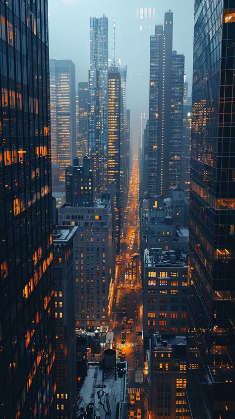 Big City Night Aesthetic, New York Phone Wallpaper, Dark Chill Wallpaper, New York Aesthetic Night Wallpaper, City Aesthetic Landscape, New York Wallpaper Aesthetic, Beautiful City Wallpaper, Phone Wallpaper City, Urban City Aesthetic