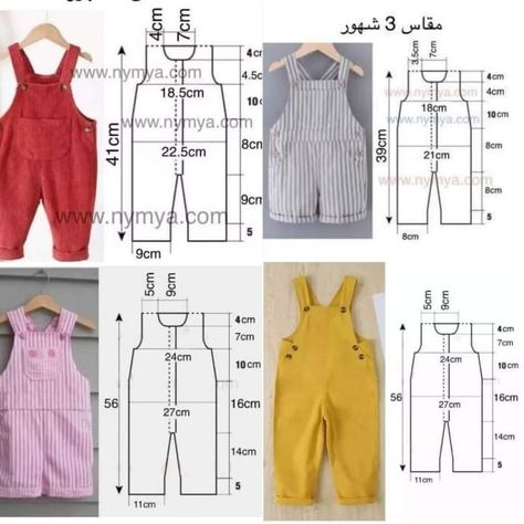 Pola Jumpsuit, Jaket Crochet, Clothes Patterns Sewing, Learn Sewing, Baby Clothes Patterns Sewing, Sewing Baby Clothes, Kids Dress Patterns, Baby Dress Patterns, Baby Sewing Projects