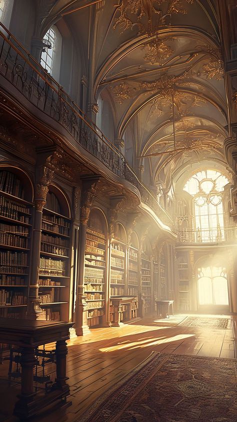 Follow me for more bookish art #library #libraryaesthetic #fantasylibrary #libraryart Bookish Art, Tarot Magic, Dream Library, Old Library, Library Aesthetic, Art Library, Royal Aesthetic, Location Inspiration, Cool Backgrounds Wallpapers