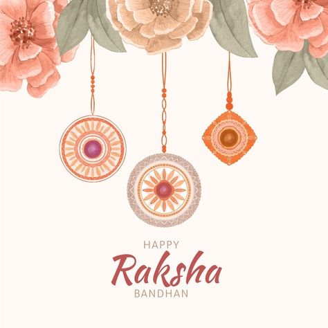 Happy Raksha Bandhan Aesthetic, Rakshabandhan Images Aesthetic, Rakhi Templates, Raksha Bandhan Aesthetic, Raksha Bandhan Creative Post, Raksha Bandhan Poster Design, Bhai Behn, Raksha Bandhan Illustration, Rakhi Post