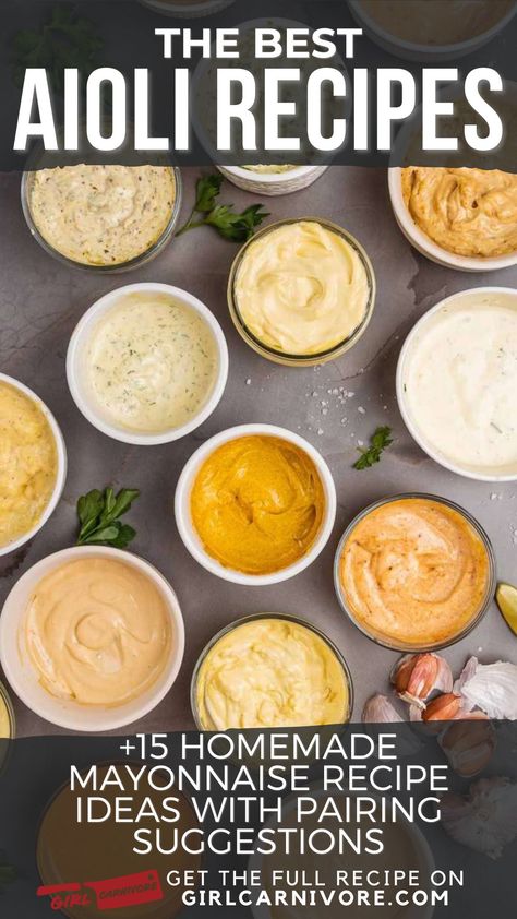 Aioli Garlic Mustard Sauce Trader Joes Recipes, Garlic Herb Aioli, Truffle Aoli Recipes, Taco Sauce Aoli, Sandwich Condiment Recipes, Sun Dried Tomato Aioli, Homemade Aioli Recipe, How To Make Aioli, Mayo Aioli Recipe