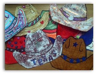 texas unit lots of books and ideas//great lesson ideas with info about flag and downloadable files School Hats, Texas Crafts, Texas Theme, Miss Kindergarten, Sydney Fashion, Texas Cowboys, School Week, Wilde Westen, Cowboy Theme