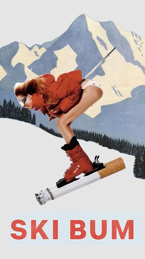 #ski #coolgirl #collageart #vintage #style #trendingshuffle Ski Wallpaper Aesthetic, Vintage Ski Aesthetic, Skier Aesthetic, Ski Asethic, Snowboard Aesthetic Vintage, Ski Collage, 2025 Bucketlist, Ski Bum Aesthetic, Apres Ski Poster