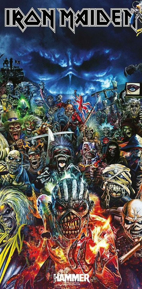 Download Iron Maiden wallpaper by ImbreaLassza on ZEDGE™ now. Browse millions of popular free and premium wallpapers and ringtones on ZEDGE™ and personalize your phone to suit you. Browse now! | bf9f Iron Maiden Cover, Iron Maiden Album Covers, Iron Maiden Albums, Iron Maiden Posters, Arte Heavy Metal, Eddie Iron Maiden, Eddie The Head, Iron Maiden Band, Steve Harris