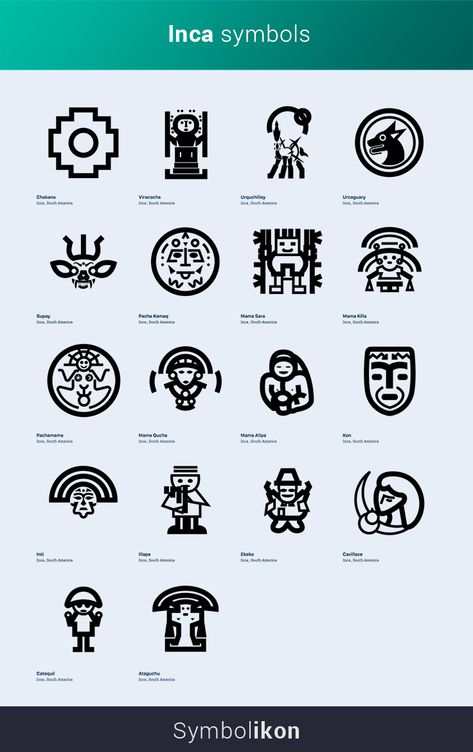 Inca Symbols Peru Tattoo, Peru Inca Tattoo, Peruvian Symbols Tattoos, Peruvian Inca Tattoo Ideas, Peru Symbols Tattoo, Inca Tattoo Design, Inca Symbols Peru, Ecuador Symbols, South America Tattoo Ideas