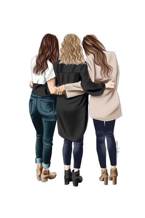 Friends Clipart, Three Amigos, Best Friend Drawings, Three Best Friends, Image Swag, Drawings Of Friends, Friend Photoshoot, Best Friend Pictures, Best Friends Forever