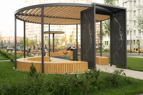 Community Park Design, Biofilic Design, Bali Architecture, Urban Ideas, Urban Furniture Design, Urban Landscape Design, Public Space Design, Modern Pergola, Interior Design Sketches