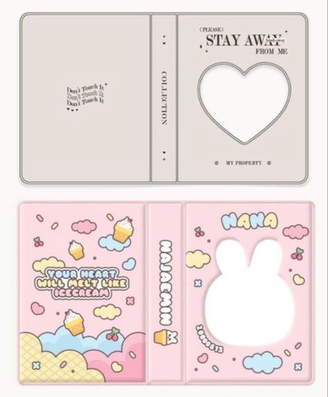 Buku Diy, Kawaii Diy Crafts, Handmade Bookmarks Diy, Penanda Buku, Hello Kitty Crafts, Paper Dolls Diy, Paper Toys Template, Mini Binder, Lomo Card