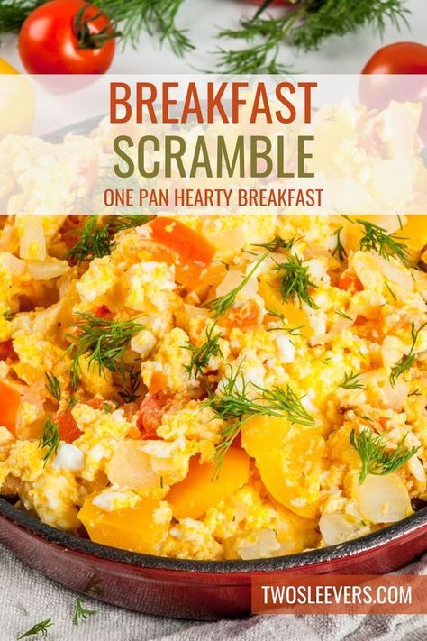 If you're seeking a hearty and satisfying breakfast that's both easy to prepare and bursting with flavor, our Skillet Breakfast Scramble recipe is just what you need. Breakfast Scramble With Hashbrowns, Scrambled Egg Skillet Recipes, Breakfast Skillet Ideas, Egg Skillet Recipes, Breakfast Scramble Meal Prep, Breakfast Scramble Skillet, Egg Scramble Recipes, Breakfast Egg Scramble, Iron Skillet Breakfast Recipes