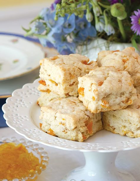 Apricot Scones Recipe, Apricot Scones, Tea Scones Recipe, Tea And Scones, Apricot Recipes, Scone Recipes, Scones Recipe, Baked Treats, Pastry Blender