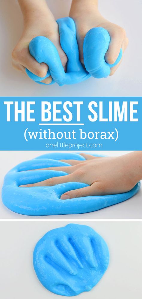 This slime recipe without borax is SO AWESOME. This recipe makes perfect slime every single time with only 4 ingredients! What a super fun kids activity! Friend Games, Make Slime For Kids, Slime Without Borax, Perfect Slime, Cool Slime Recipes, Cool Slime, Fluffy Slime Recipe, Borax Slime, Free Slime