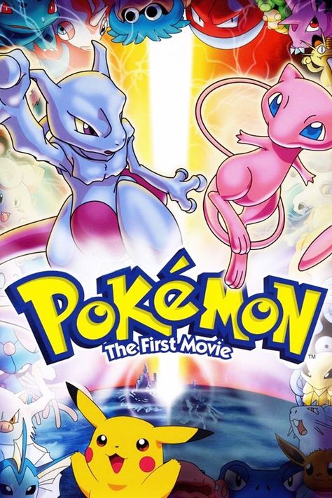 1998 Pokemon The First Movie, Pokemon Movie, Mewtwo Pokemon, Mewtwo Strikes Back, Deadpool 2016, Pokemon Mewtwo, Mew And Mewtwo, Pokemon Movies, Detective Pikachu