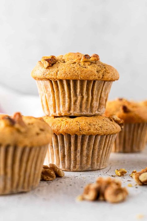 Maple Walnut Muffins Maple Muffins, Easy Muffin Recipe, Work Breakfast, Maple Granola, Walnut Muffins, Buying House, Simple Muffin Recipe, Pancake Syrup, Best Soup Recipes