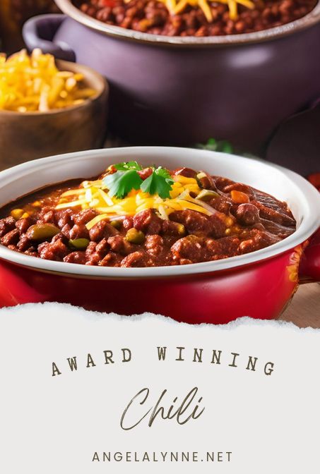 Award-Winning Chili Chili Recipes Award Winning, Prize Winning Chili Recipe, Best Southern Chili Recipe, Best Chili Recipe Award Winning Crockpot, Award Winning Chili Recipe First Place, Best Chili Recipe Award Winning, Southern Chili Recipe, Chili Recipe Award Winning, Best Chilli Con Carne