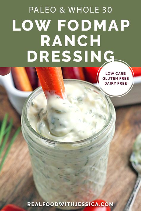 Low Fodmap Ranch, Paleo Low Fodmap, Low Fodmap Meals, Low Fodmap Recipes Dinner, Fodmap Recipes Dinner, Fodmap Meal Plan, Low Fodmap Snacks, Fodmap Friendly Recipes, Fodmap Meals