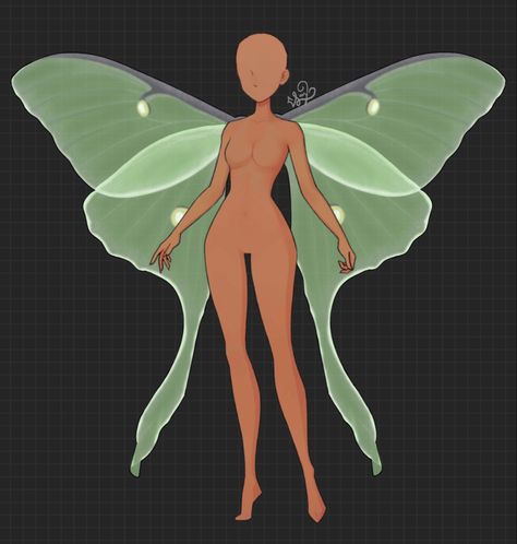 I habe seen some pretty wings in the game but i will forever love lunar moths and wish to have them in the game as wings. Luna Moth Fairy Wings, Fairy Wing Types, Fairy Wing Ideas, Human With Butterfly Wings Drawing, Moth Wings Reference, Luna Moth Wings Drawing, Human Butterfly Drawing, Luna Moth Inspired Outfit, Bug Wings Drawing