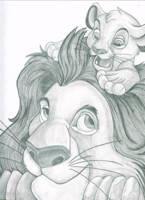 The Lion King by lucyannshaw on DeviantArt King Drawing, Lion King Drawings, Disney Drawing, Disney Drawings Sketches, Disney Figures, Couple Drawing, Cute Disney Drawings, Lion King Art, Disney Art Drawings