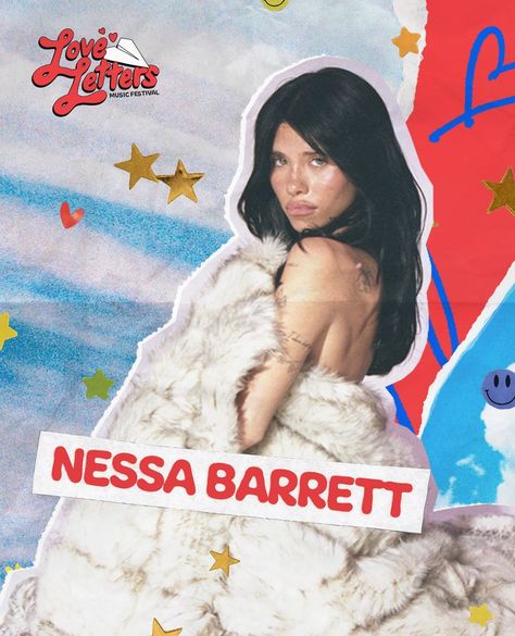 Nessa Barrett Poster, Nessa Barrett, Love Letter, Lake City, Salt Lake City, Love Letters, Lake, Festival, On Instagram