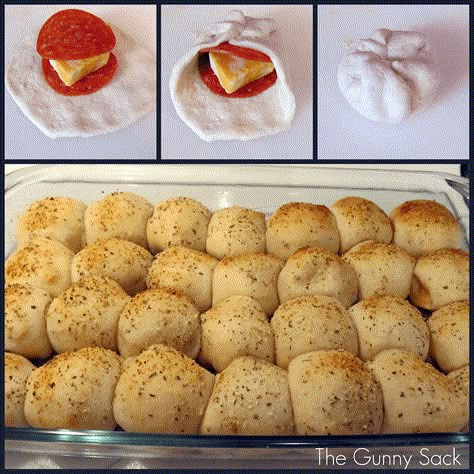 Easy Pepperoni Rolls, Pizza Balls, Pizza Ball, Pepperoni Rolls, Fun Apps, Good Eat, Think Food, God Mat, Snacks Für Party