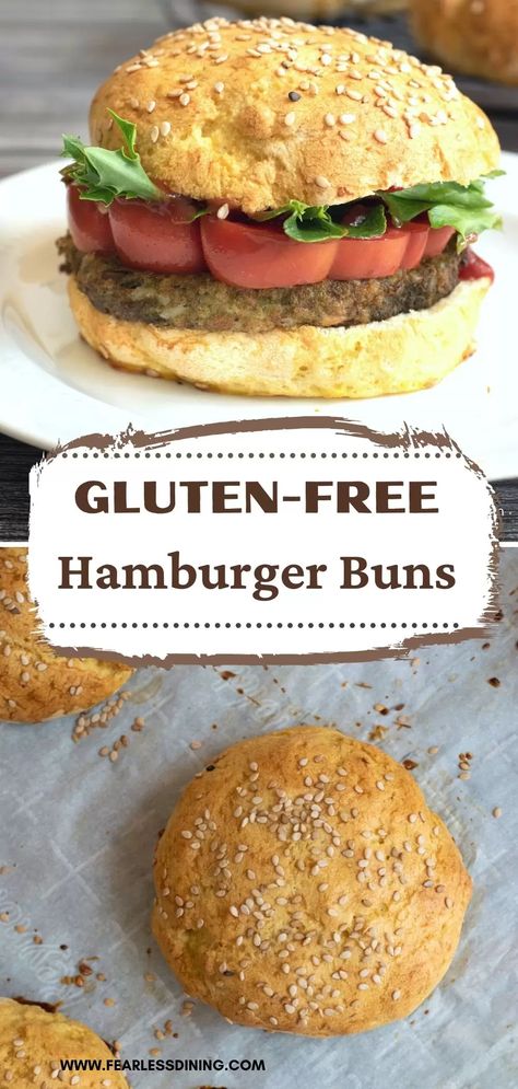 Gluten Free Hamburger Buns Recipe, Hamburger Buns Recipe, Gluten Free Hamburger Buns, Gluten Free Hamburger, Gluten Free Burger, Hamburger Bun Recipe, Gluten Free Buns, Pan Sin Gluten, Gluten Free Recipes Bread