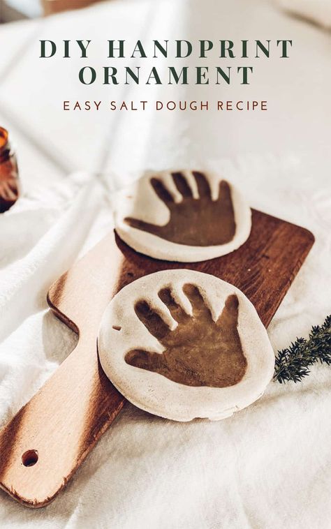 Home Christmas Decor Ideas, Clay Handprint, Toddler Ornaments, Gold Sharpie, Salt Dough Christmas Ornaments, Salt Dough Recipe, Home Christmas Decor, Handprint Ornaments, Handprint Christmas