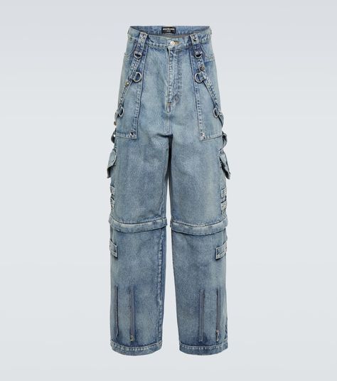 Balenciaga - Raver wide-leg jeans | Mytheresa Adidas Pants Outfit, Diy Shorts, Denim Cargo Pants, Harry Potter Outfits, Denim Cargo, Diesel Jeans, Professional Attire, Loose Jeans, Pinterest Outfits