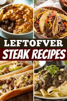 Searching for leftover steak recipes to create another delicious meal? From quesadillas to pot pie, these are some of the best ways to use leftover steak. Leftover Tri Tip Recipes Ideas, Dinner With Leftover Steak, Leftover New York Steak Recipes, Recipe For Leftover Steak, Leftover Sirloin Steak Recipes, Meals With Leftover Steak, Leftover Sirloin Steak, Leftover Steak Recipes Dinners, Leftover Steak Dinner Ideas