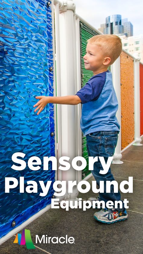 Sensory Park Ideas, Special Needs Playground Ideas, Sensory Indoor Playground, Sensory Room Wall Ideas, Wall Sensory Activities, Calm Sensory Room, Sensory Playground Outdoor, Outdoor Sensory Wall, Sensory Wall Ideas Classroom