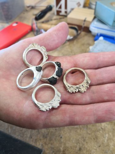 Sand Casting Workshop - Wellington - Eventfinda Sand Casting Jewelry, Sand Cast Ring, Antique Sterling Silver Necklace With Lost Wax Casting, Lost Wax Casting Earrings, Luxury Jewelry With Lost Wax Casting, Workspace Studio, Cast Rings, Workshop Studio, Watercolor Workshop