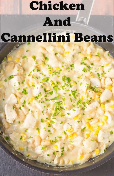 Cannellini Bean And Chicken Recipes, Cannellini Bean Recipes, Chicken And Beans Recipe, Rice Pasta Recipes, Healthy Meals Dinner, Chicken Chili Recipes, Crockpot Chicken Chili, Baked Beans Recipes, Crockpot Chicken Chili Recipes