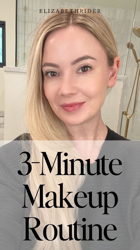 Here’s my quick and easy 3-minute makeup routine for days when I want to look a little polished but not spend a lot of time getting ready.It’s my “no-makeup” makeup routine. I’d say anyone can use this, but it’s an especially great makeup routine if you’re in your 30s or 40s. All products are linked below, and here is my partner link for $20 off the Beauty Pie Makeup Brushes I mentioned.3-minute natural makeup look | Minimalist 3-minute makeup | Easy makeup routine for work Basic Face Makeup For Beginners, Quick And Easy Eye Makeup, Everyday Minimal Makeup, Make Up For Mid 30s, No Eye Makeup Look Natural, Brightening Makeup Look, Best Makeup Over 40, Makeup Tips For Women In Their 40's, East Make Up Looks