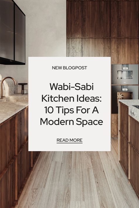 Photos of differen kitchen designs inspired by Wabi-Sabi style and Japanese influence Wabi Sabi Kitchen Backsplash, Want Sabi Interior, Wabi Sabi Kitchen Cabinets, Quiet Luxury Kitchen, Wasabi Interior Design, Wabi Sabi Kitchen Design, Wabi Sabi Kitchen Inspiration, Wabi Sabi Interior Kitchen, Nordic Kitchen Inspirations