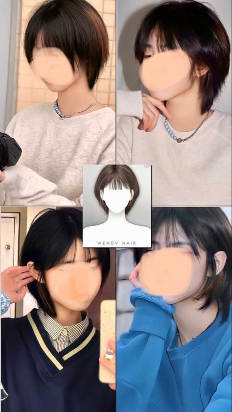 Asian Short Layered Hair, Mikasa Haircut, Hime Haircut Short, Short Hime Haircut, Short Hime Cut, Hear Stile, Japanese Haircut Short, Hime Cut Short Hair, Hime Haircut