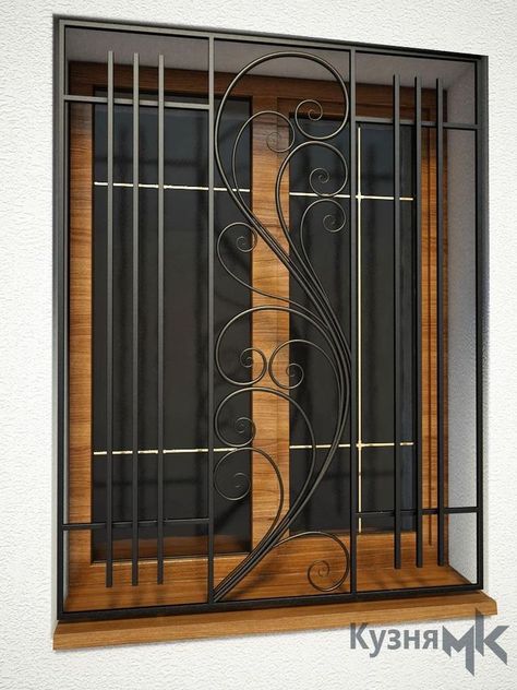 Iron Window Grill, Pintu Interior, Grill Design Modern, Modern Window Grill, Home Window Grill Design, Window Grills, Window Grill Design Modern, House Window Design, Window Bars