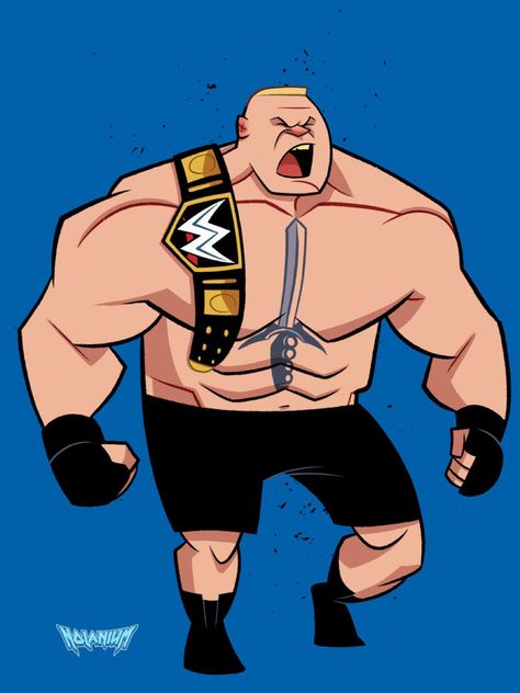 Wrestling Drawings, Rooster Character, Wwe Cartoon, Brock Lesnar Wwe, Hiphop Art, Wwe Art, Wwe Figures, Wwe Superstar Roman Reigns, Wrestling Posters