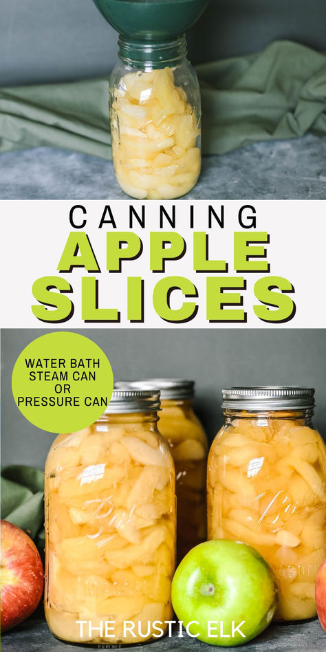 Canning Apples | How to Can Apple Slices Canning Fresh Apples, Pressure Can Apples, How To Can Apple Slices, How To Can Apples Canning Recipes, Fresh Apple Canning Recipes, Preserving Apples Freezing, How To Can Cinnamon Apples, Canning Sliced Apples, Canning For Winter