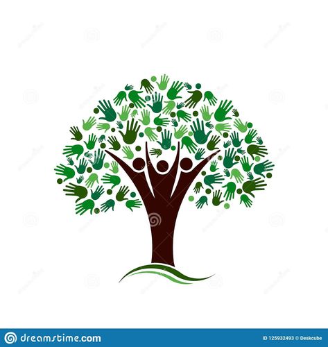 “Family Tree with Hands Network Vector logo.” #people #tree #nature #summer #outdoors #green #beautiful #family #young #heritage #three #person #graphic #illustration #outdoor #healthy #trees #healthcare #teamwork #HealthyLiving #logo Family Tree Drawing, Element Drawing, Minimalist People, Silhouette Nature, Green Sign, People Black And White, Logo Garden, Sale Graphic, Landscape Logo