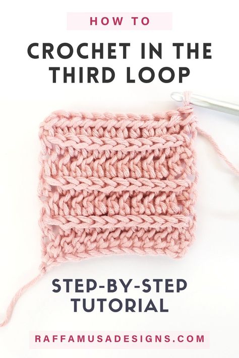 A crochet swatch worked in half double crochet in the third loop Quickest Crochet Stitch, Crochet Texture Stitches, Crochet Beginner Projects, Learn To Crochet Beginner, How To Do Crochet, Chunky Yarn Crochet Pattern, Crochet Patterns Stitches, Crochet Stitch Pattern, Chunky Crochet Blanket Pattern