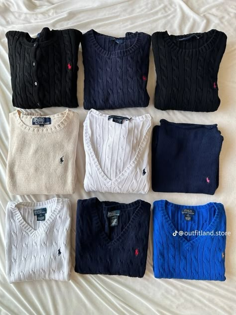 How To Style Ralph Lauren Sweater, Polo Ralph Lauren Sweater Outfit, Ralph Lauren Polo Outfit, Stile Blair Waldorf, Sixth Form Outfits, School Homework, Sixth Form, Outfit Inspo Casual, Stockholm Style