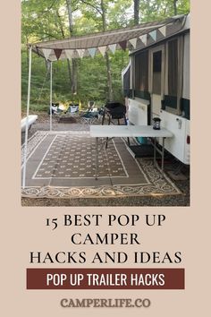 Camping is an enjoyable and bonding experience. However, we’ve compiled 15 pop-up camper hacks that will make any trip a success for you and the whole family. Among them you’ll find tips for organizing your space, staying safe at the campsite, pop up trailer hacks, etc. Please, visit our website to learn more! Camping Storage Pop Up, Pop Up Camping Checklist, Pop Up Camper Outdoor Shower Ideas, Coleman Santa Fe Pop Up Remodel, Pop Up Camper Essentials List, How To Pack A Pop Up Camper, Pop Up Camper Camping, Pop Up Camper Checklist, Tent Camper Hacks