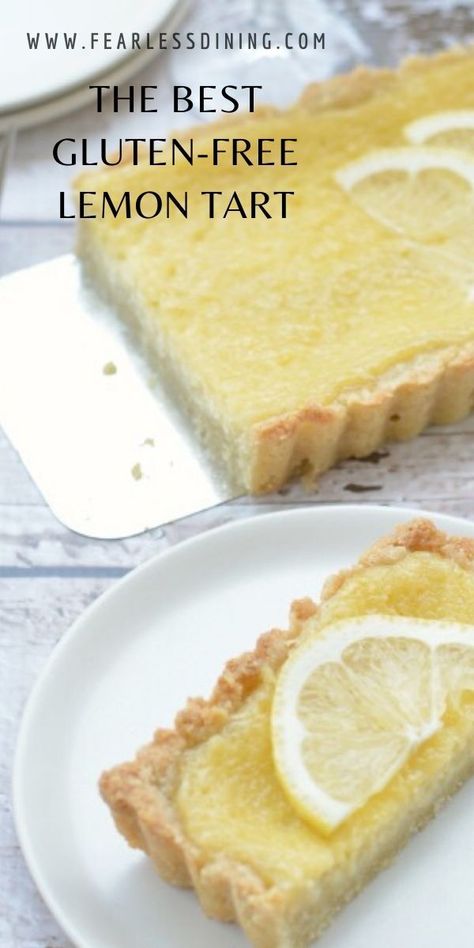 Gluten Free Lemon Tart Recipe, Gluten Free Tart Recipe, Lemon Tart Recipe, Gluten Free Pie, Lemon Dessert Recipes, Gf Baking, Gluten Free Dessert, Sans Gluten Sans Lactose, Gluten Free Desserts Recipes