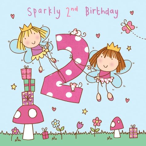 Happy Birthday Writing, Birthday Wishes For Kids, Old Birthday Cards, Sister Birthday Card, Happy 5th Birthday, Happy Birthday Girls, Girl Birthday Cards, Birthday Kids, Happy 2nd Birthday