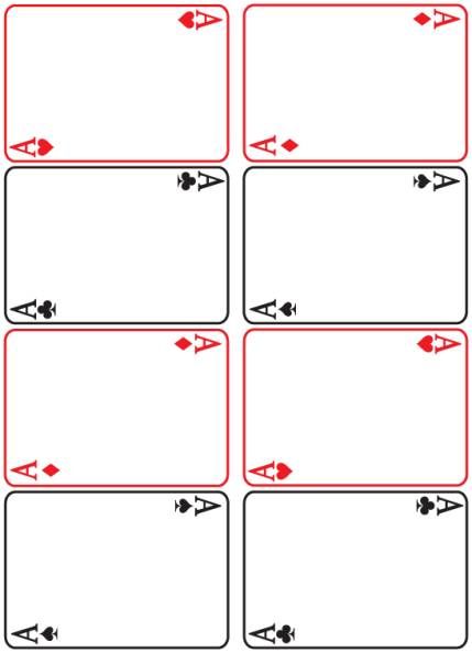 Blank Playing Card Template (3) - TEMPLATES EXAMPLE | TEMPLATES EXAMPLE Playing Cards Template, Blank Playing Cards, Printable Playing Cards, Flash Card Template, Cards Playing, Santa Letter Template, Playing Card Box, Card Templates Printable, Blank Business Cards