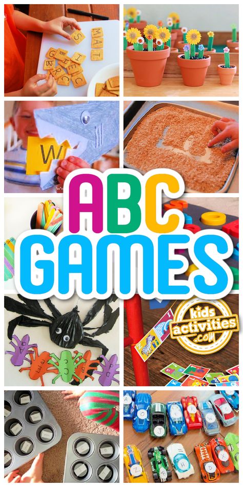 50 Fun Alphabet Sounds and ABC Letter Games • Kids Activities Blog Alphabet Celebration Kindergarten, Fun Letter Games Preschool, Abc Games For Kindergarten, Prek Alphabet Activities, Abc Games For Preschool, Letter Games For Kindergarten, Letter Games For Preschool, Alphabet Games For Kids, Alphabet Games For Preschool