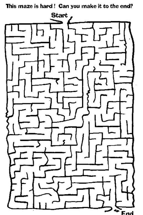 Printable Mazes - Print your Maze Hard puzzle | All Kids Network Hard Mazes, Word Puzzles For Kids, Mazes For Kids Printable, Maze For Kids, Coloring Games For Kids, Kids Word Search, Colour By Number, Maze Worksheet, Maze Print