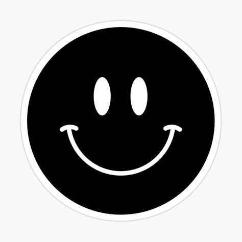 131 Black Happy Face :) Smiley by YourSmileyFace | Redbubble Wallpaper Happy Face, Happy Face Icon, Happy Face Emoji, Black Smiley Face, Smiley Face Icons, Cd Wall Art, Wallpaper Happy, Cd Wall, Happy Smiley Face